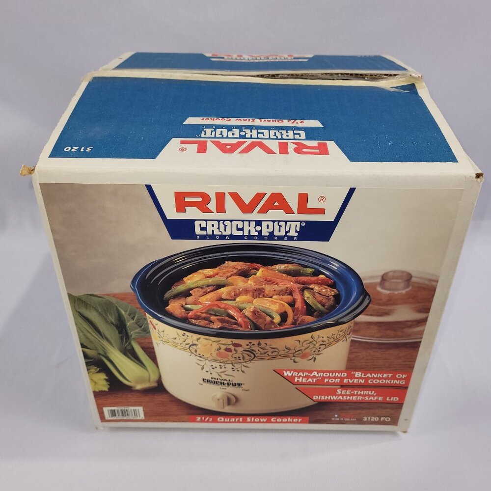 Rival Crock Pot 2.4 litre Vintage Slow Cooker 3120 UNUSED